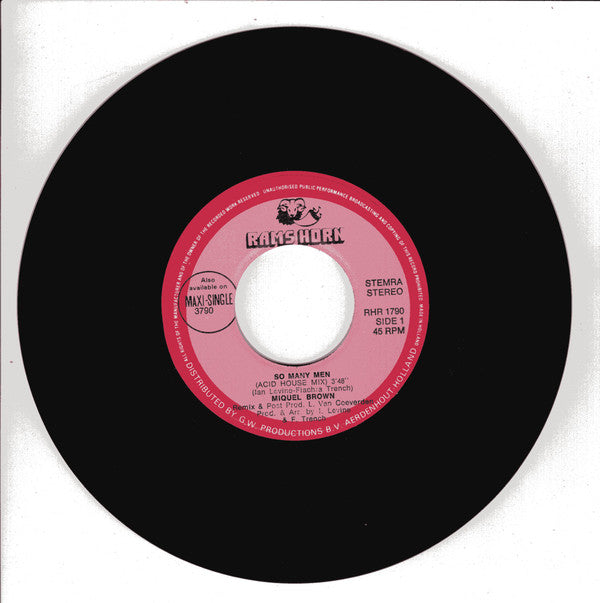 Miquel Brown : So Many Men Remix (7", Single)