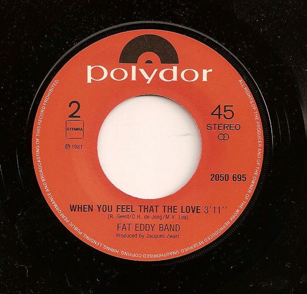 Fat Eddy Band : Let Your Body Move It (7", Single)