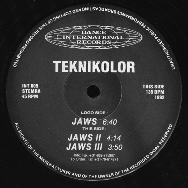 Teknikolor : Jaws (12")