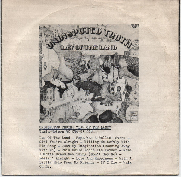 The Undisputed Truth : Help Yourself (7", Single)