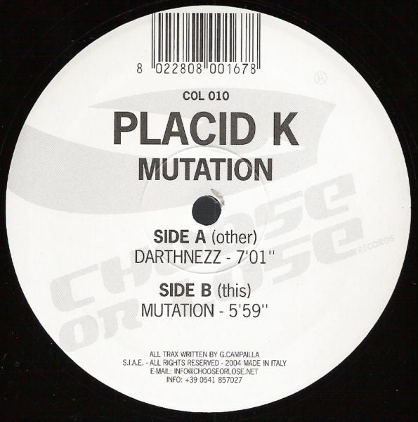 Placid K : Mutation (12")