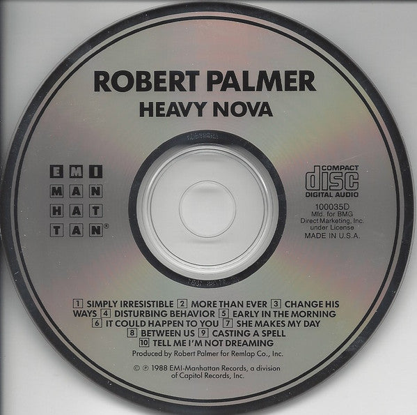 Robert Palmer : Heavy Nova (CD, Album, Club)