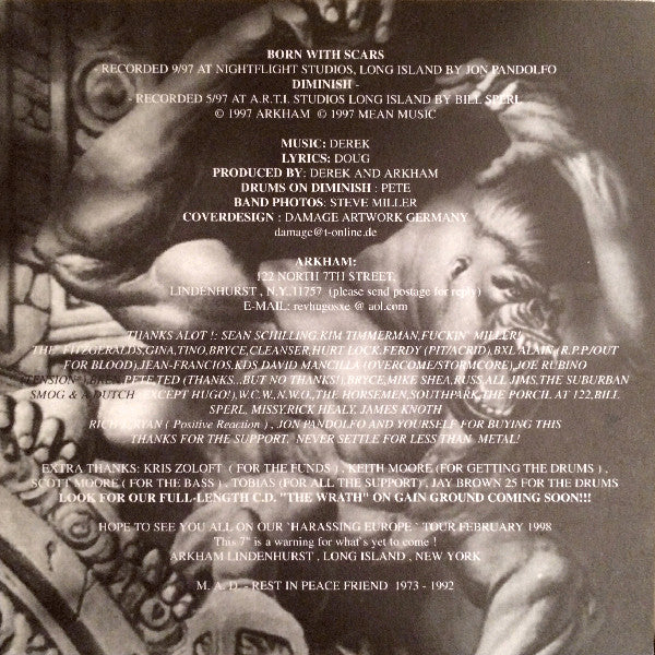 Arkham 13 : Born With Scars (7", Ltd, Num)