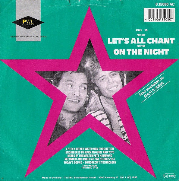 Pat & Mick : Let's All Chant (7", Single)