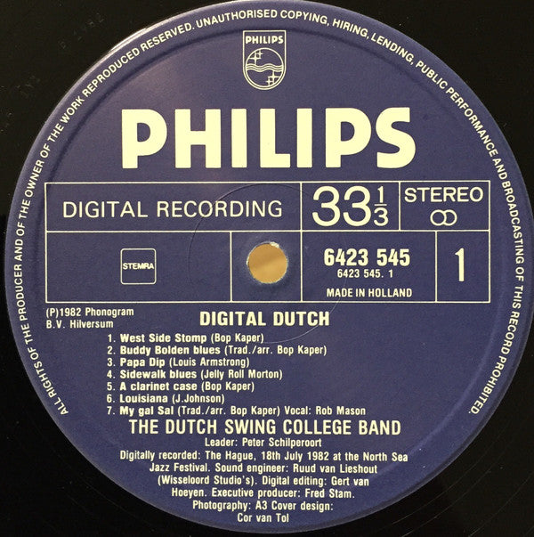The Dutch Swing College Band : Digital Dutch (LP)