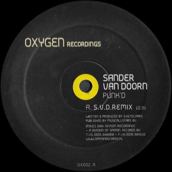 Sander van Doorn : Punk'd (12")
