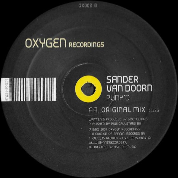 Sander van Doorn : Punk'd (12")