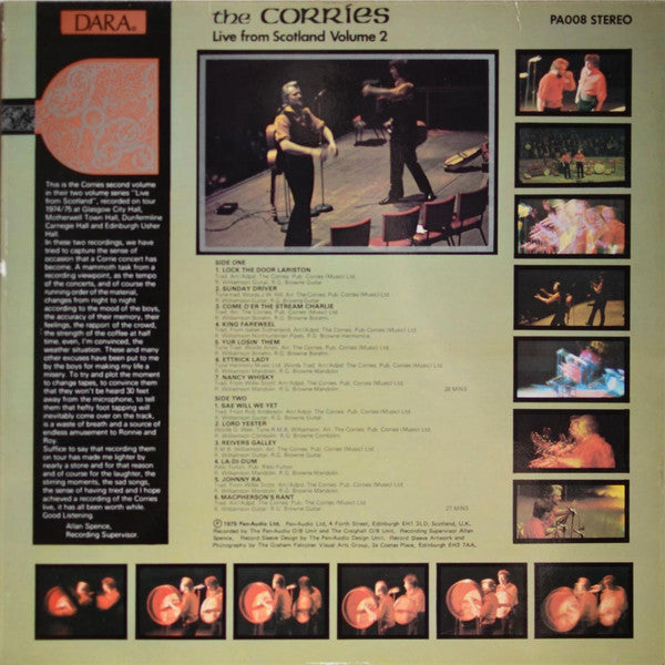 The Corries : Live From Scotland Volume 2 (LP)