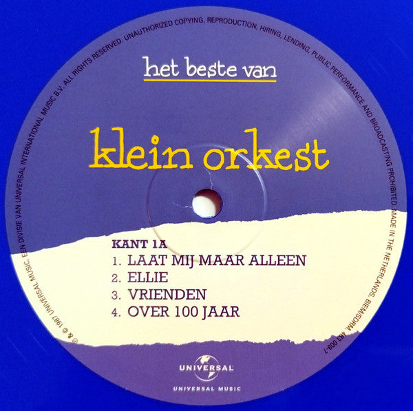 Klein Orkest : Het Beste Van (LP, Comp, RE, Blu + LP, Comp, RE, Yel)