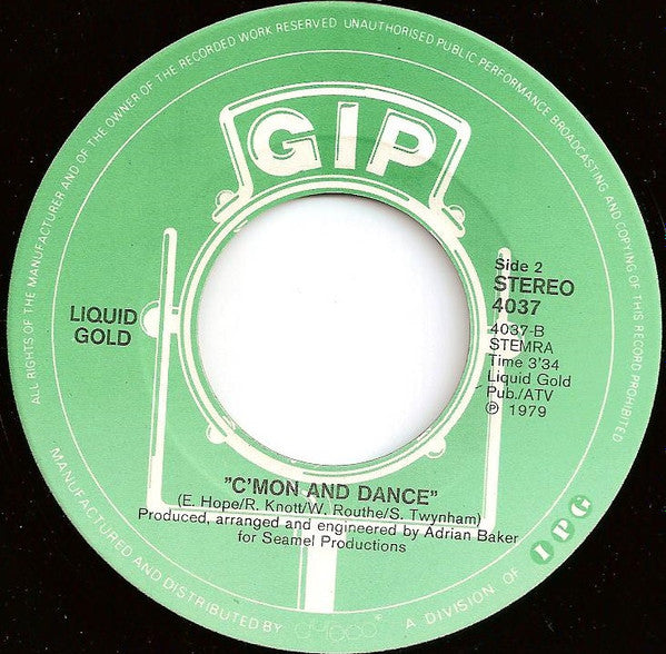 Liquid Gold : Mr. Groovy (It Feels So Nice) (7", Single)