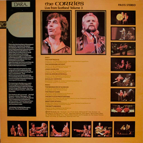 The Corries : Live From Scotland Volume 3 (LP, Album)