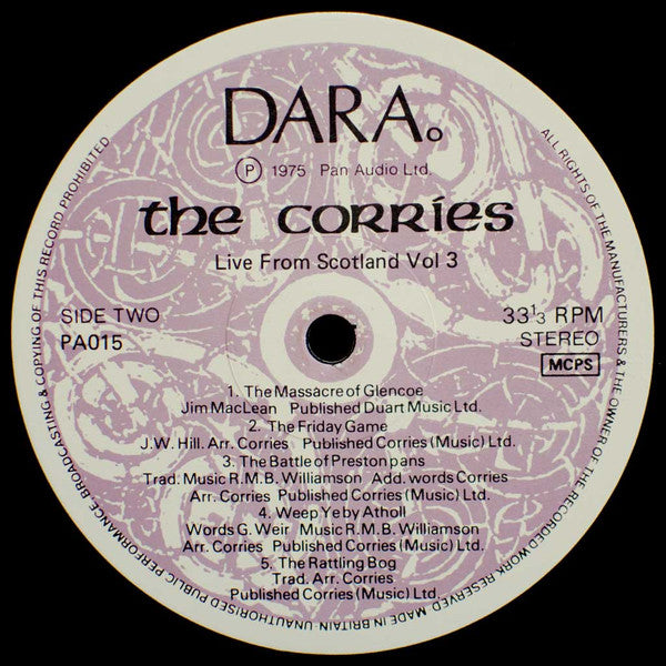 The Corries : Live From Scotland Volume 3 (LP, Album)