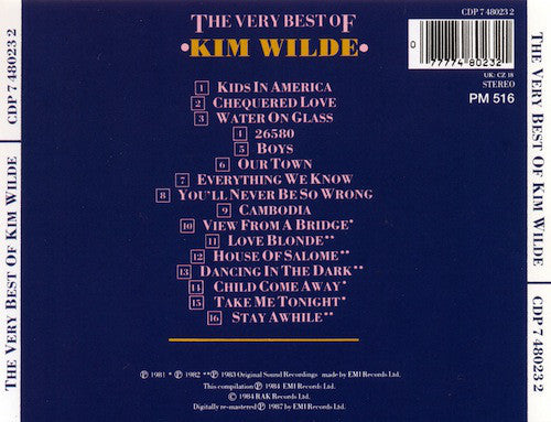 Kim Wilde : The Very Best Of (CD, Comp, RE, RM)
