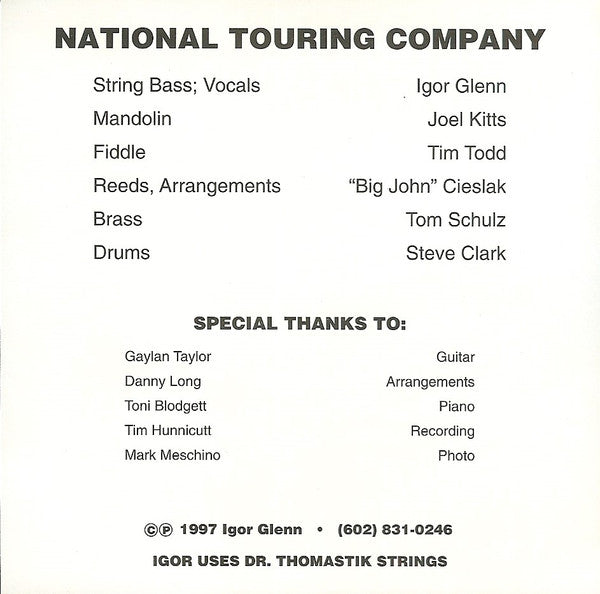 Igor's Jazz Cowboys : We Ain't Just Fiddlin' Dixie (CD, Album)