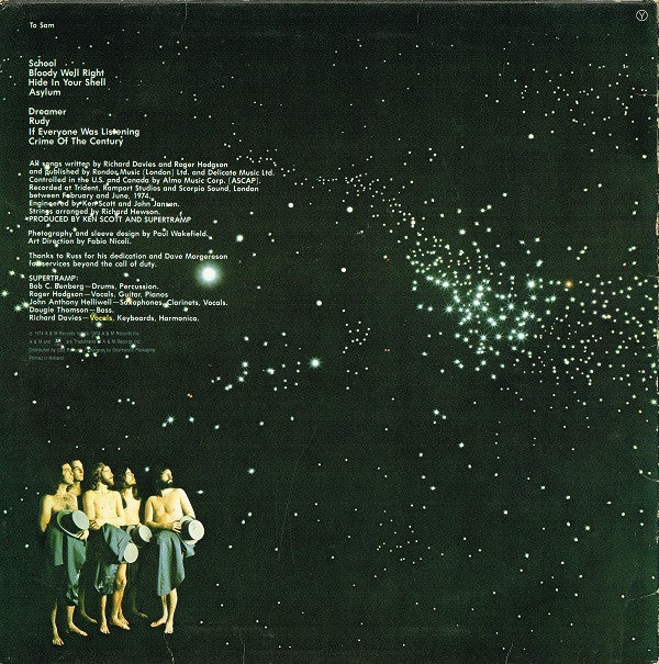 Supertramp : Crime Of The Century (LP, Album, RE, CBS)