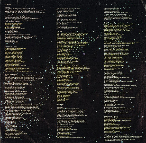 Supertramp : Crime Of The Century (LP, Album, RE, CBS)