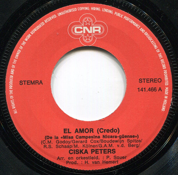 Ciska Peters : El Amor (7", Single)