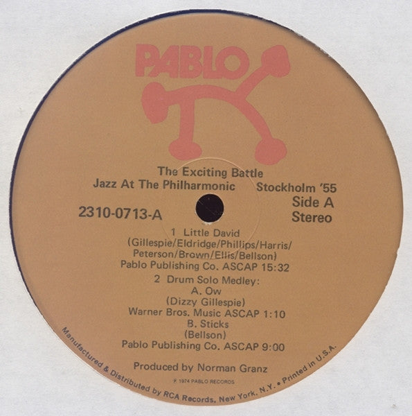 Various : The Exciting Battle J.A.T.P. Stockholm ’55 (LP, Album)