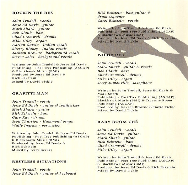 John Trudell : AKA Grafitti Man (CD, Album)