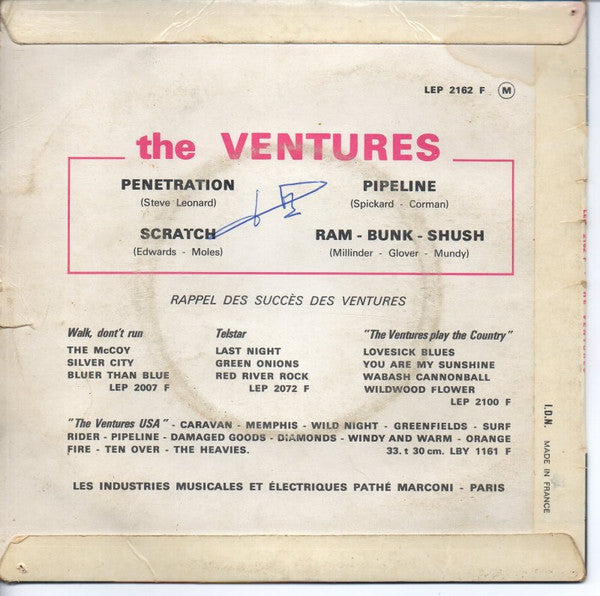 The Ventures : Penetration / Pipeline (7", EP)