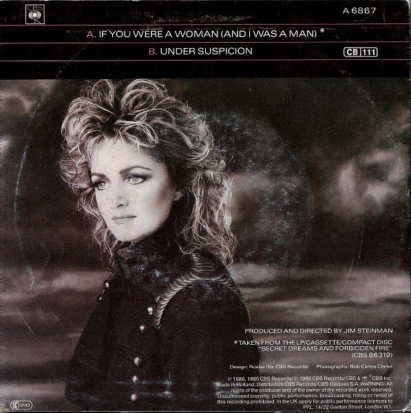 Bonnie Tyler : If You Were A Woman (And I Was A Man) (7", Single)
