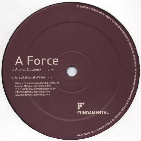 A Force : Atomic Outbreak / Gravitational Waves (12")