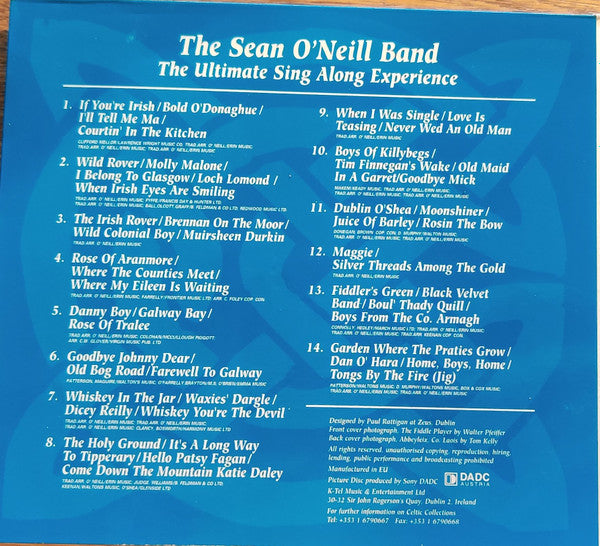 Sean O'Neill Band : Irish Pub Songs (CD, Comp)