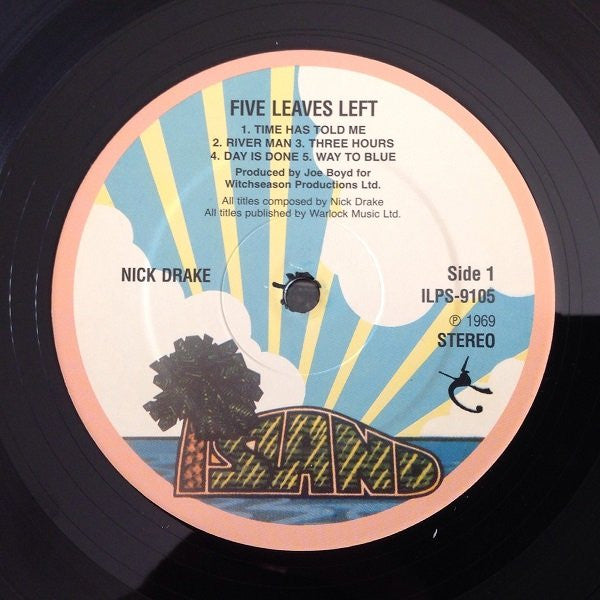 Nick Drake : Five Leaves Left (LP, Album, RE)