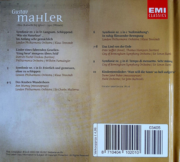Gustav Mahler : Gustav Mahler (CD, Comp)