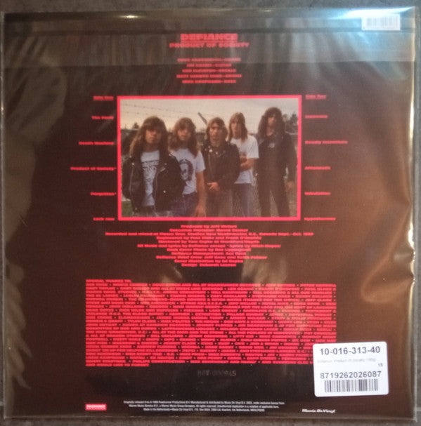 Defiance (10) : Product Of Society (LP, Album, Ltd, Num, RE, RM, Blu)