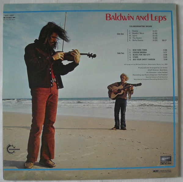 Baldwin And Leps : Baldwin And Leps (LP, Album, RE)