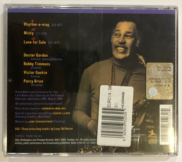 Dexter Gordon : XXL - Live At The Left Bank (CD, Album)