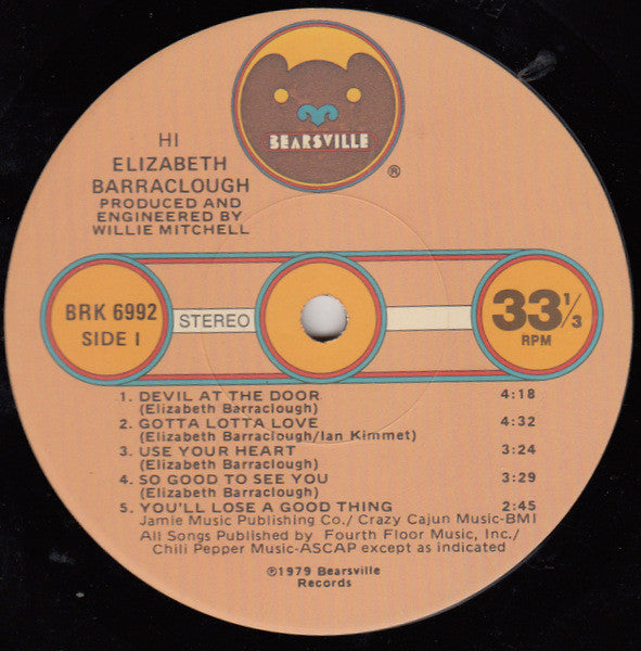 Elizabeth Barraclough : Hi (LP, Album, Los)