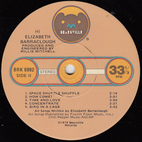 Elizabeth Barraclough : Hi (LP, Album, Los)