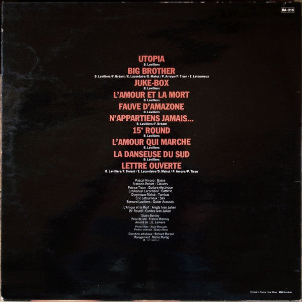 Bernard Lavilliers : 15e Round (LP, Album, RE)