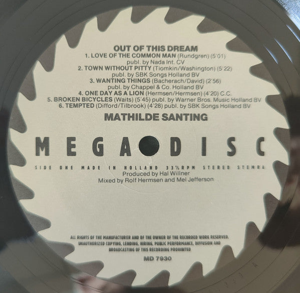 Mathilde Santing : Out Of This Dream (LP, Album)