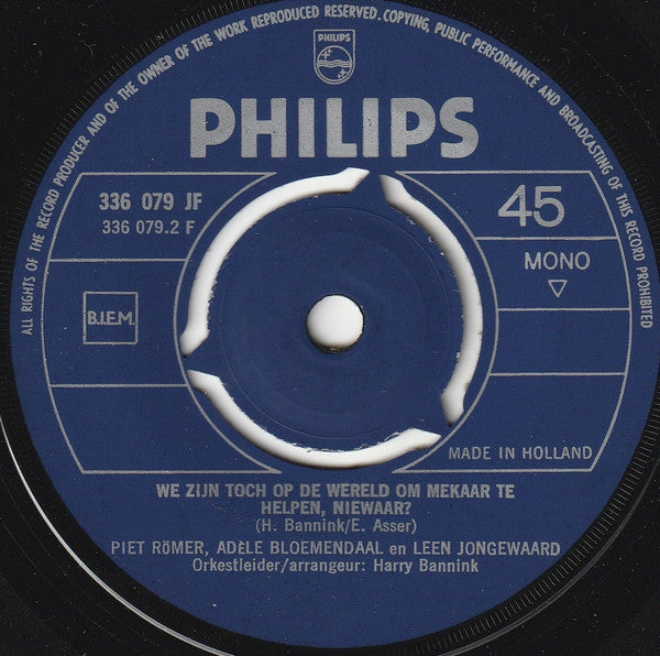 Adèle Bloemendaal : Lena Is Weer Bezig (7", Single, Mono, Blu)