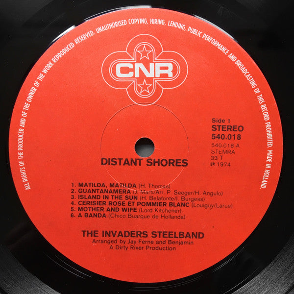 The Invaders Steelband : Distant Shores (LP, Album)