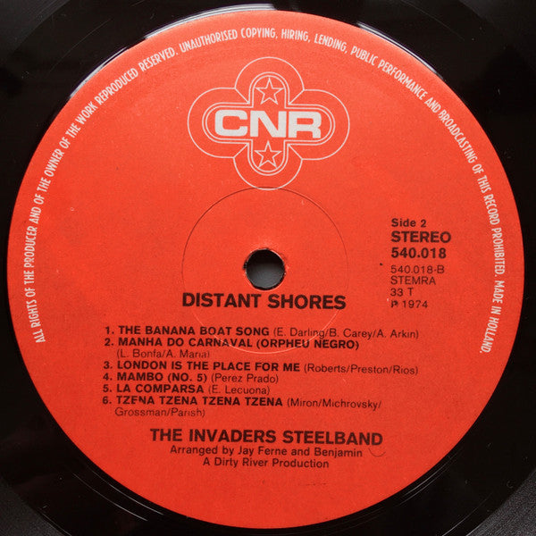 The Invaders Steelband : Distant Shores (LP, Album)