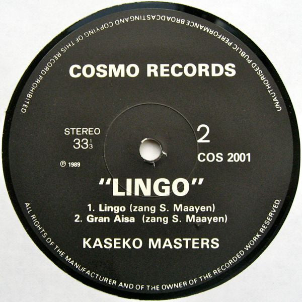 Kaseko Masters* : Lingo (12")