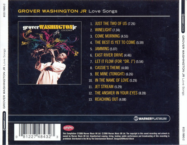Grover Washington, Jr. : Love Songs (CD, Comp, RE)
