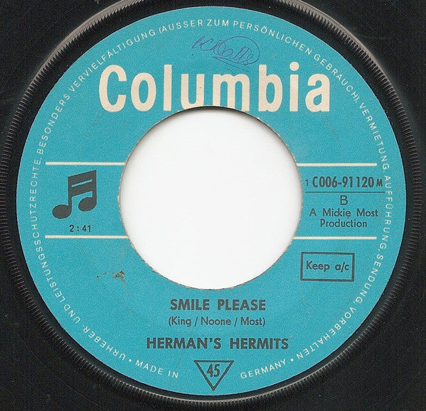 Herman's Hermits : Years May Come, Years May Go / Smile Please (7")