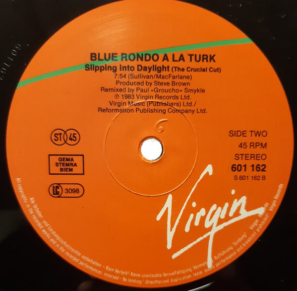 Blue Rondo À La Turk : Slipping Into Daylight (12")