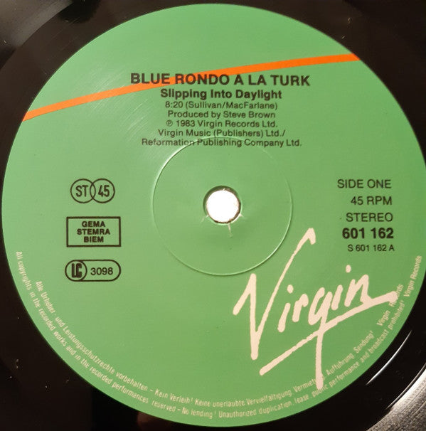 Blue Rondo À La Turk : Slipping Into Daylight (12")