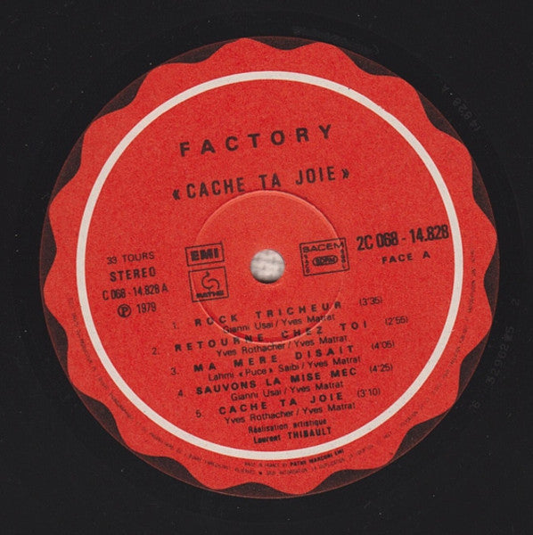 Factory (8) : Cache Ta Joie (LP, Album)
