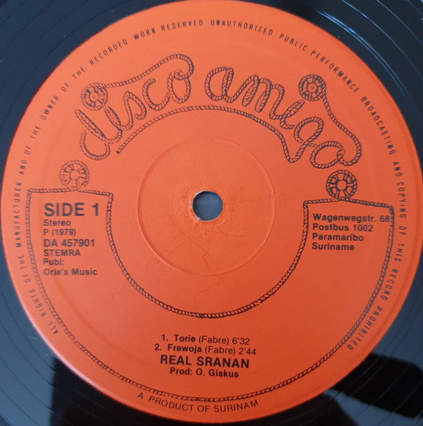 Real Sranang : Torie (12", Maxi)