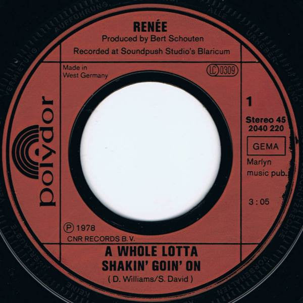 Renée : A Whole Lotta Shakin' Goin' On (7", Single)