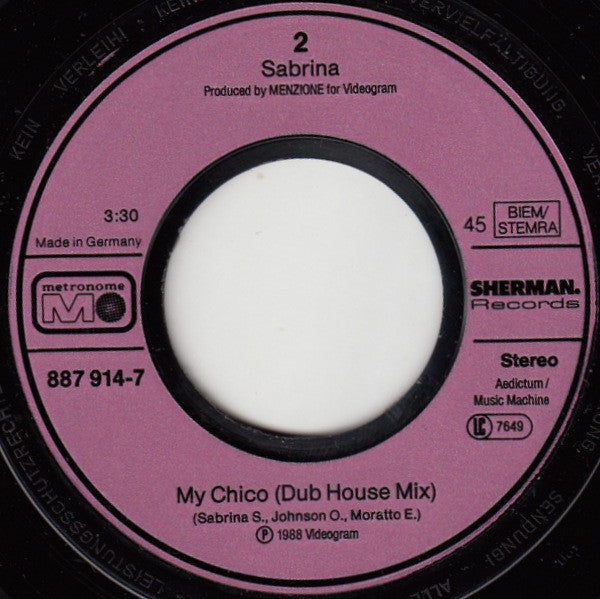 Sabrina : My Chico (7", Single)