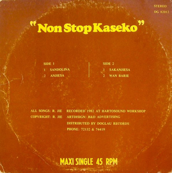 Conjunto Latinos : Non Stop Kaseko (12", Maxi, Mixed)