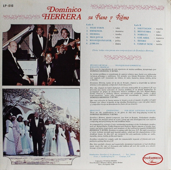 Domínico Herrera Su Piano Y Ritmo : Domínico Herrera Su Piano Y Ritmo (LP)